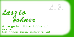 laszlo hohner business card